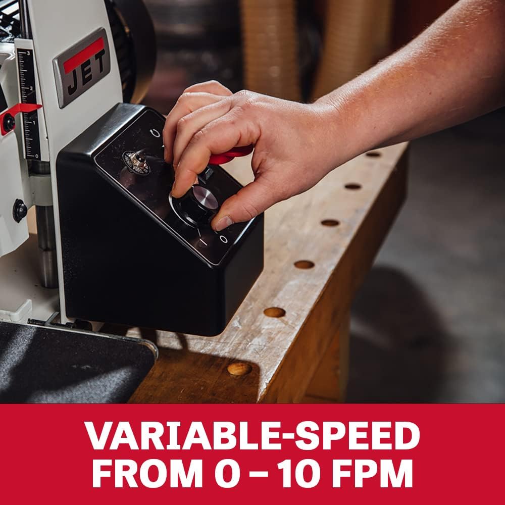 JET 10-Inch Benchtop Drum Sander, 1 HP, 115V 1Ph (Model JWDS-1020)