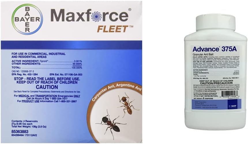 Bayer Max Force Fleet Ant Gel + Advance 375a Select Granular Ant Bait