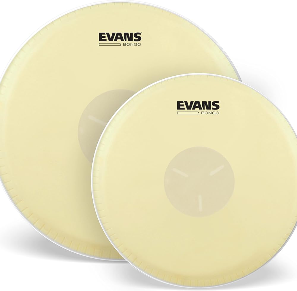 Evans Tri-Center Bongo Drum Head Pack, 7 1/4 and 8 5/8 Inch