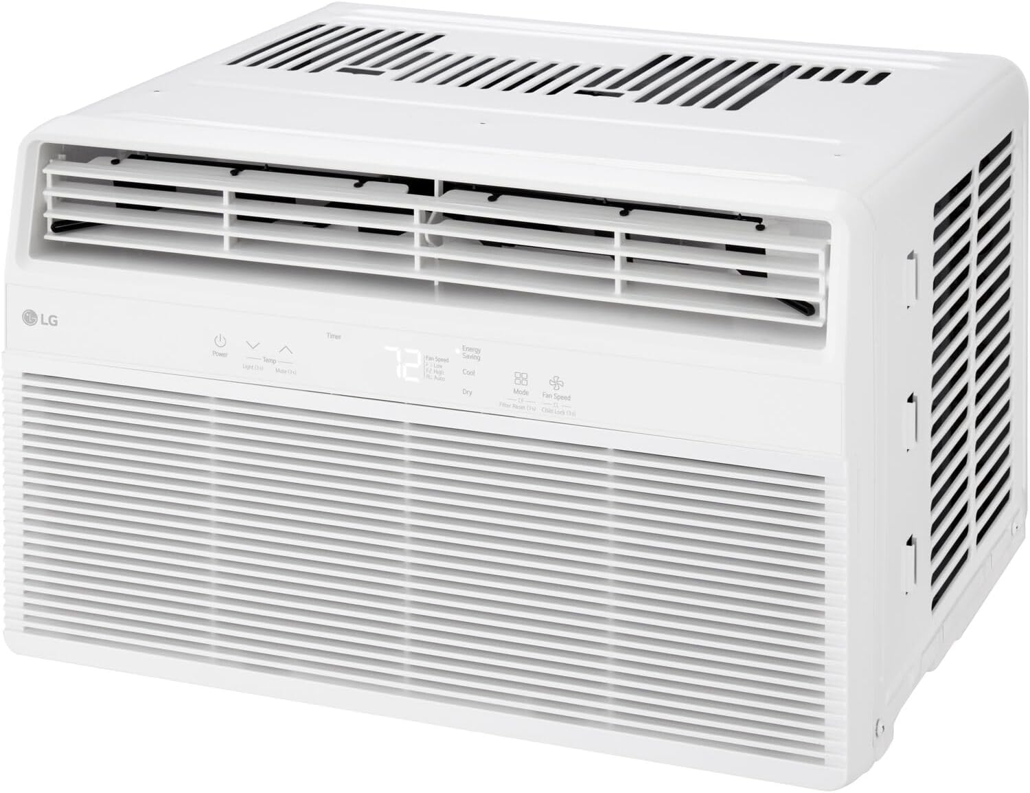 LG 6,000 BTU Window Air Conditioner, Cools 250 Sq.Ft. (10' x 25' Room Size), Quiet Operation, Electronic Control with Remote, 2 Cooling & Fan Speeds, 2-Way Air Deflection, Auto Restart, 115V