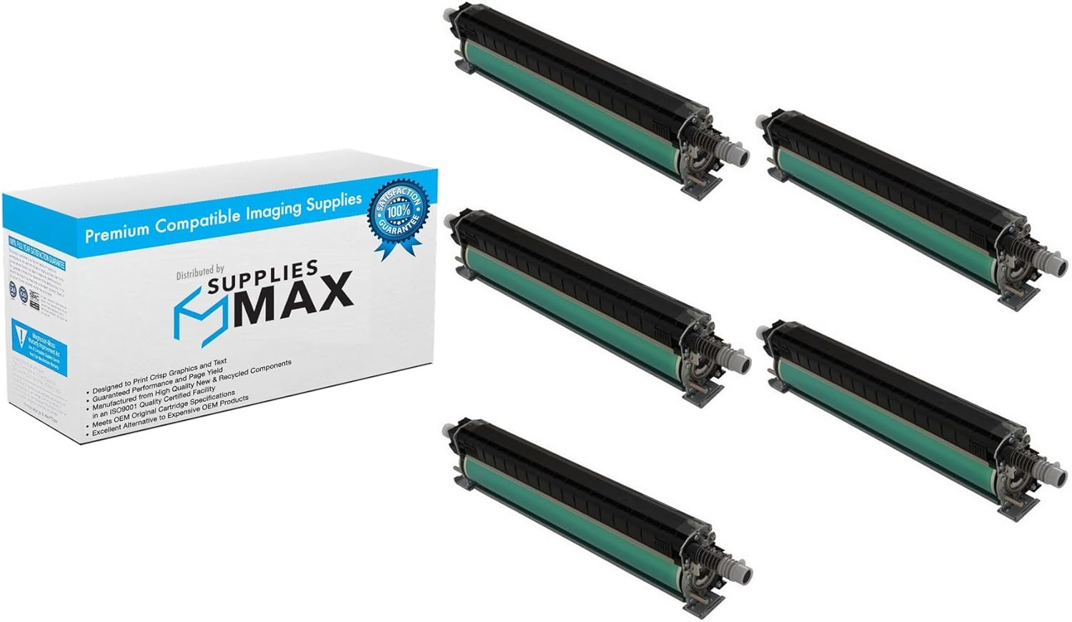 Remanufactured Replacement for Konica Minolta AccurioPrint C2060L/AccurioPrint C3070L/bizhub Pro C1060L Drum Unit Combo Pack (2-BK/1-C/M/Y) (DU-106K_2PK/DU-106CMY_1PKMP)