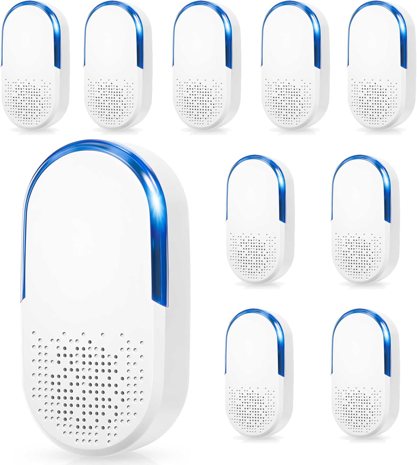 Upgraded Ultrasonic Repeller & Insect Indoor Repeller,10 Pack Plug in Ultrasonic Pest Repellent for Mouse,Rat,Spiders,Roaches,Flies,Geckos, Electronic Plug in Pest Control,Family and Pets Friendly