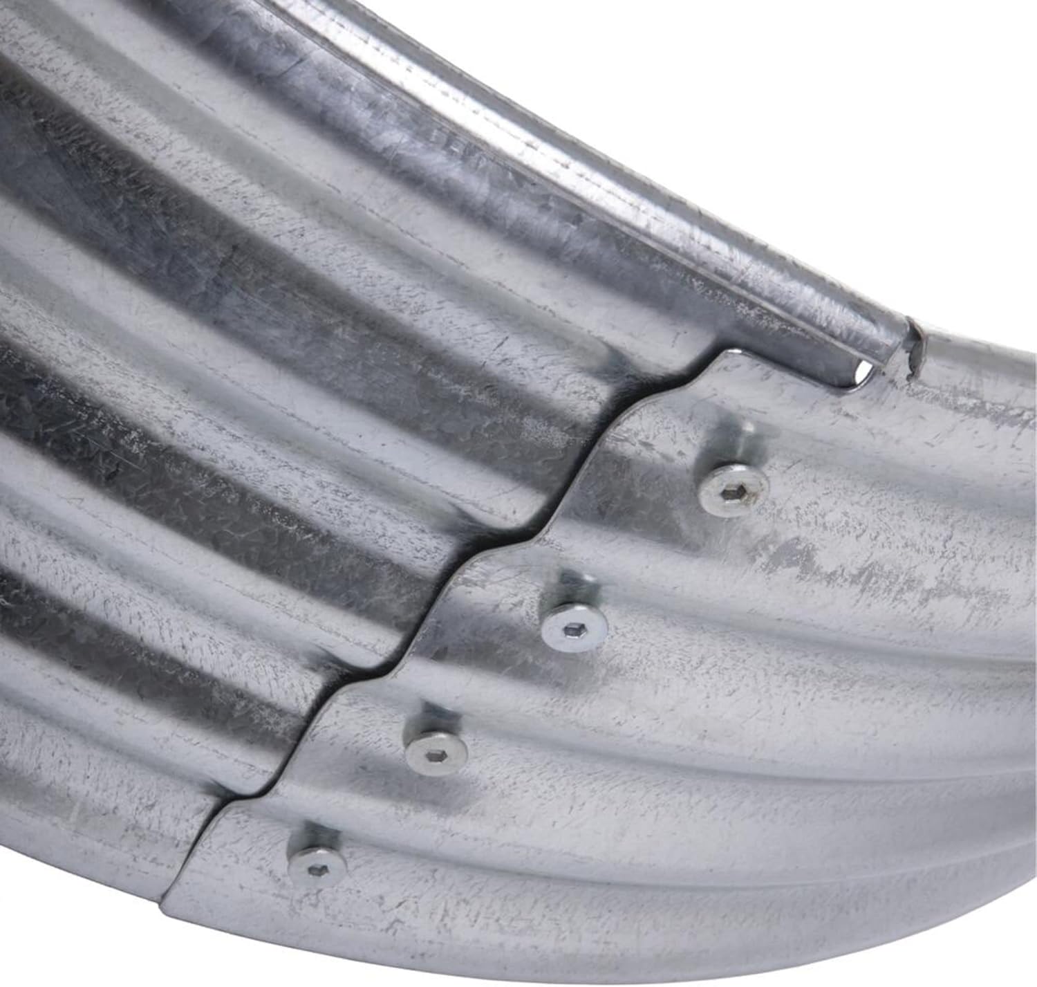 Backyard Creations 48 Inch Round Steel Firepit Burning Outdoor Camping Fire Ring | Ideal for Garden and Patio Lawn Fireplace Silver