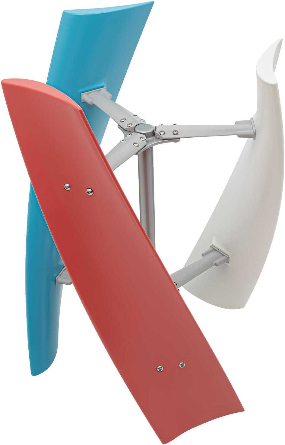 12V 400W Helix Vertical Wind Turbine Wind Generator Windmill+Controller Maglev,Wind Turbine Generator Kit with 3 Portable Vertical Helix Blades for Home Industrial Energy (White, Red, Blue)