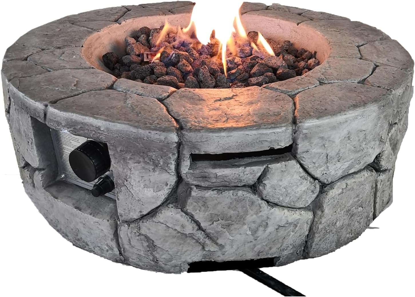 Modern Living Source International 9'' H x 28'' W Fiber Reinforced Concrete Outdoor Fire Pit(Stone Gray)