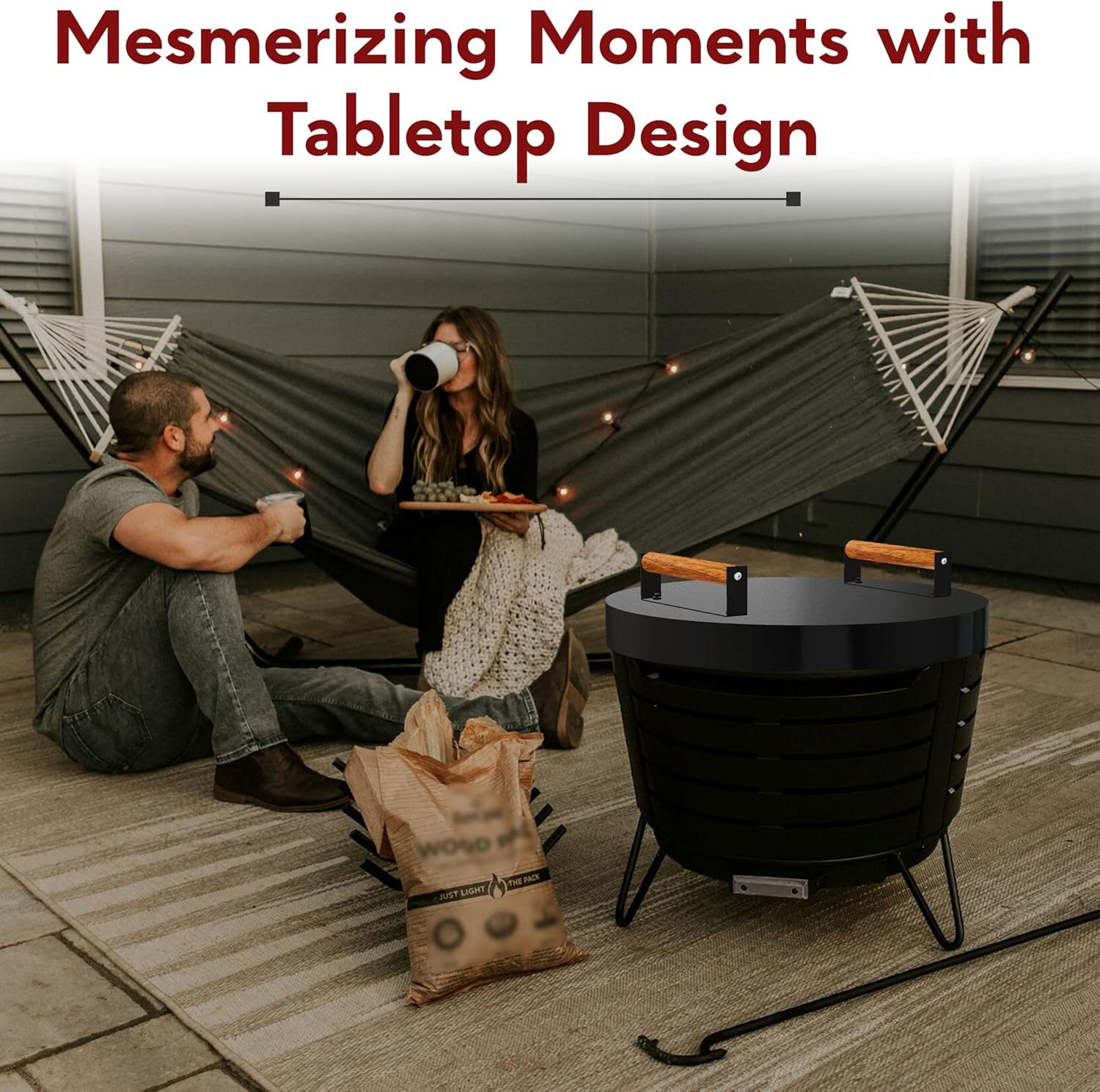 FEBTECH Firepit Lid Compatible with Fire Pit Inside up to 23