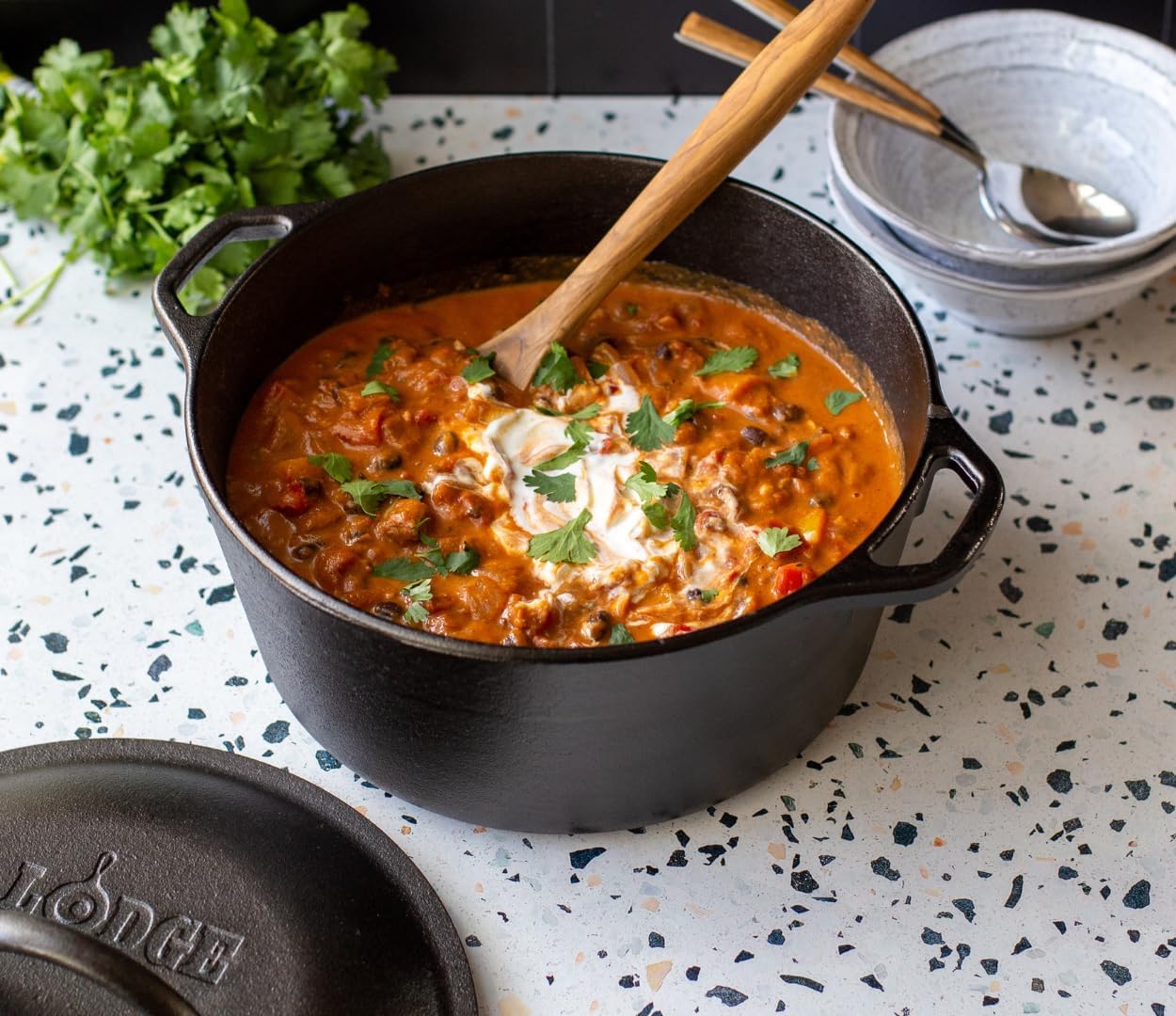 Lodge Pre-Seasoned Cast Iron 5 Piece Set, Black