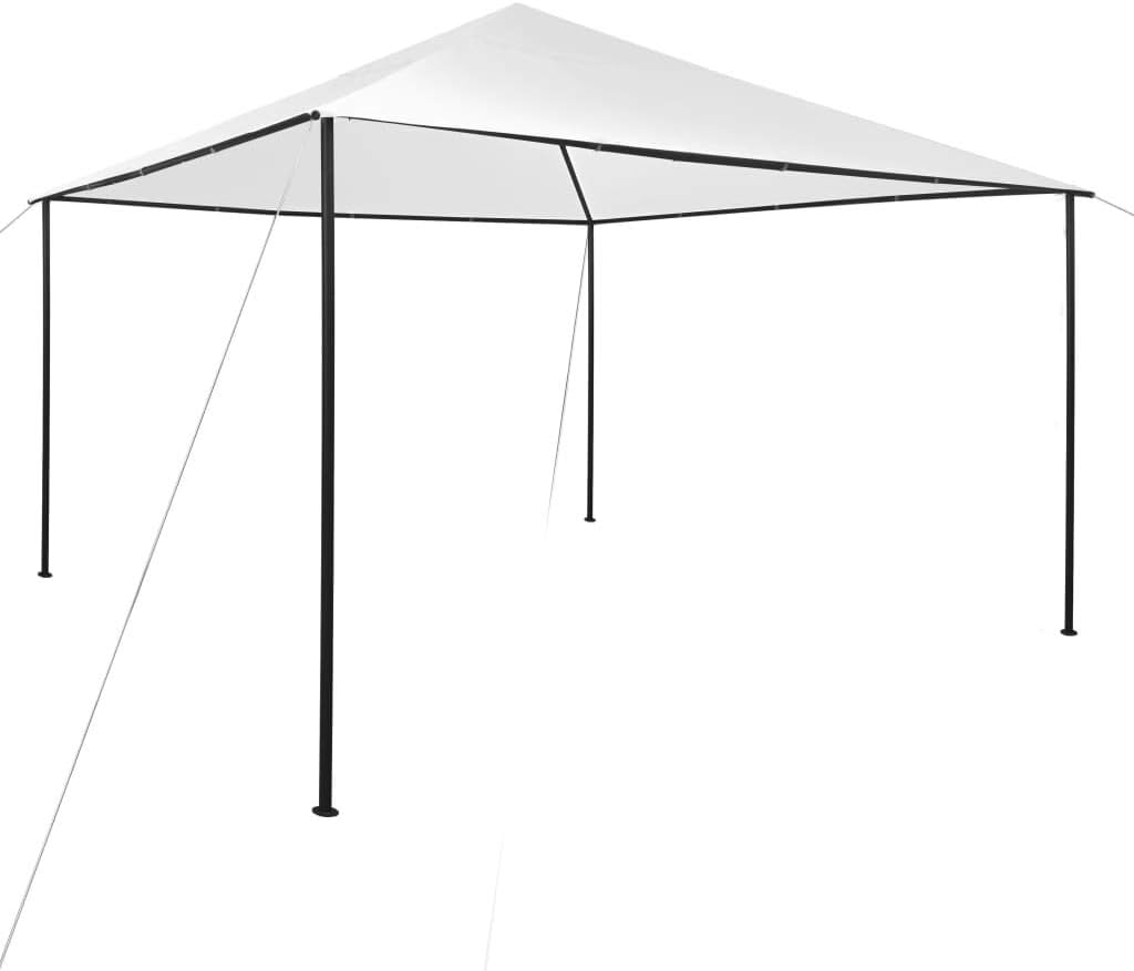 Gazebo 13.1'x13.1'x9.8' White 0.6 oz/ft,Water-Resistant Steel Gazebo for Outdoor Activities (13.1' x 13.1' x 9.8') Outdoor Structures, Outdoor Canopies, Gazebos