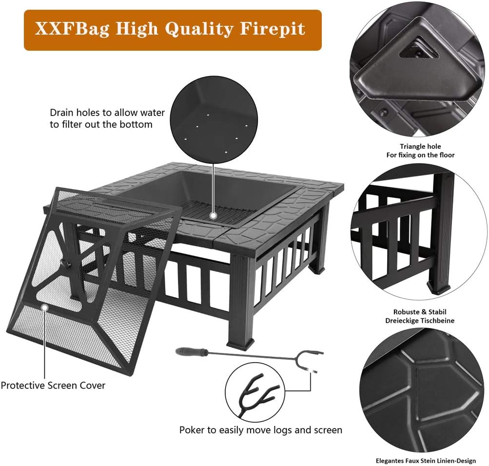 Outdoor fire Pit for Wood,32