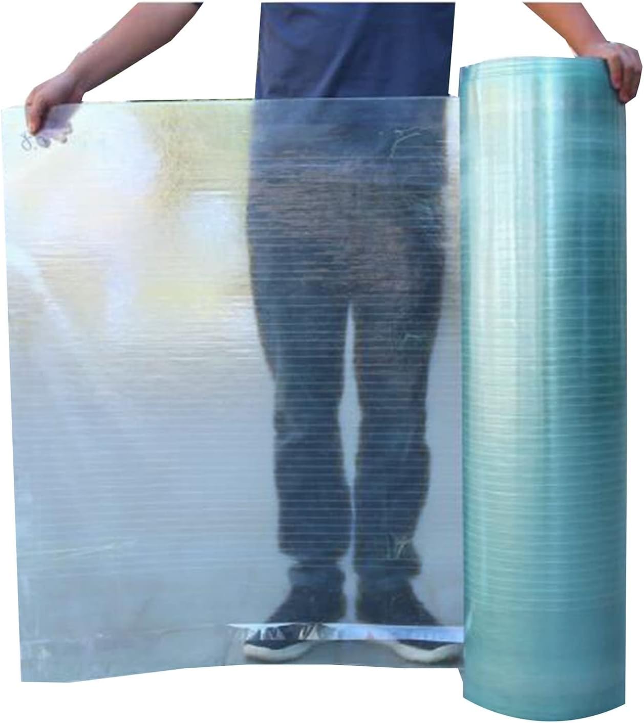 1mm Roofing Sheet Transparent Volume Balcony Insulation Hood Windproof for Garden Deck Corridor Greenhouses, Easy to Install (Color : Clear, Size : 1x8M)