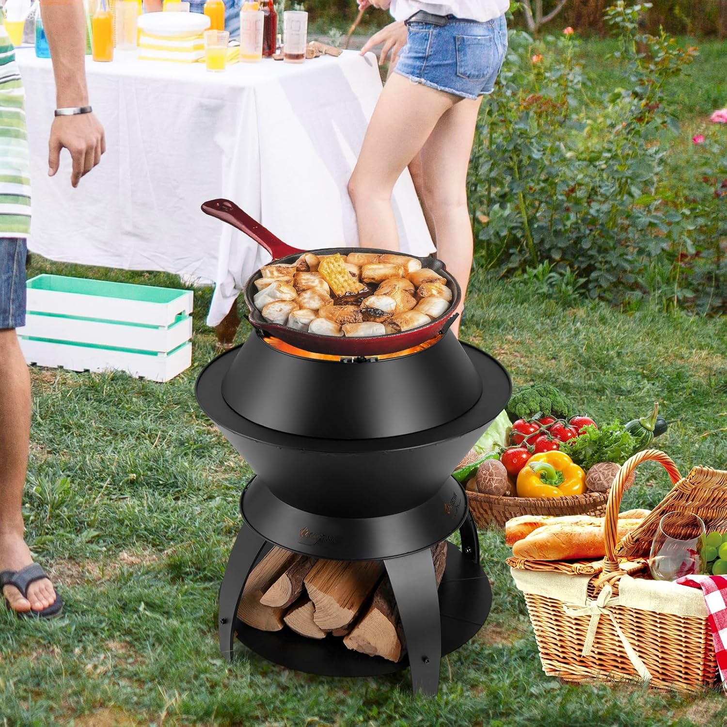 Giantex 3-in-1 Outdoor Fire Pit, 20