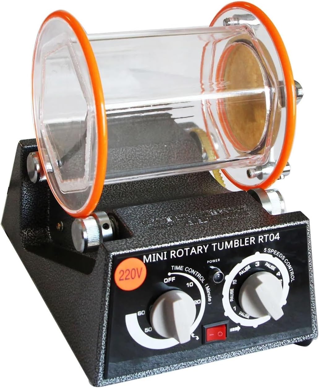 Jewelry Drum Polishing Machine Capacity 3kg Rotary Tumbler Tumbling Machine Mini Cleaning Jewelry Finishing Tools For Beginners DIY Use