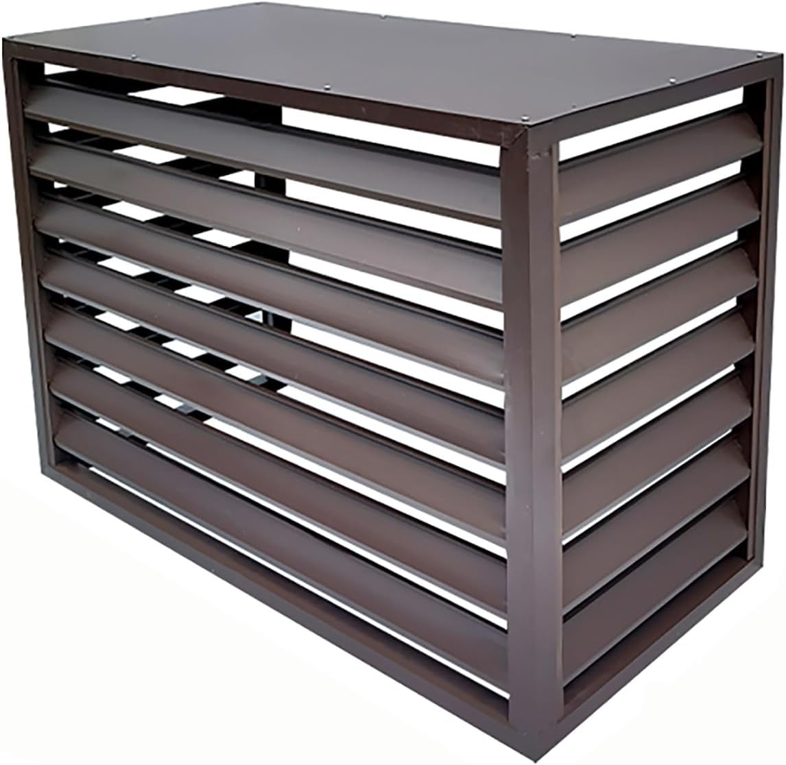 Outdoor Privacy Fence Screen Air Conditioner Cover for Outside Units, Aluminum Air Conditioning Cover Condenser Protective Cover, Trash Can Enclosure Flower Stand Decorative Ac Cov