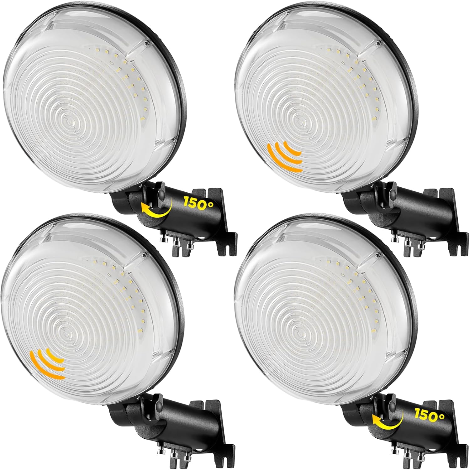 120W LED Barn Light, 4 Pack 15000LM Dusk to Dawn Outdoor Lighting, Yard Lights, 6500K Daylight, Outdoor Security Lighting, IP66 Waterproof Street Lights for Farmhouse, Garage Yard Warehouse