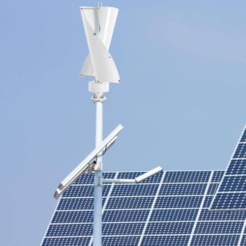 Vertical Wind Turbine Generator Kit - 12V/24V Maglev Helix Windmill with 2 Blades, Portable Power Turbine, Efficient Vertical Axis Wind Generator with Controller