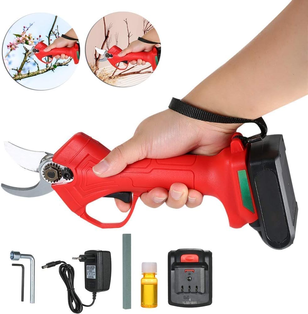 Electric Garden Pruner Lithium Battery Rechargeable from Lithium Electric Pruning Branch Shears Garden Scissors