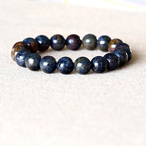 1 strands natural gold blue pietersite namibia stretch men's bracelet round beads 10mm 05047