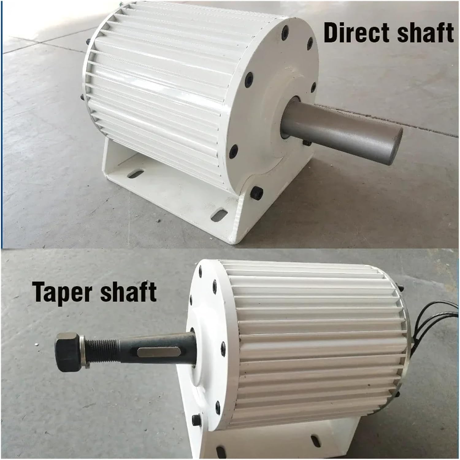 20KW 30KW 300rpm High Power Generator AC Gearless Permanent Magnet Low RPM for Wind and Water Turbine Low Starting Speed for Home(with Base,96V_20000W)