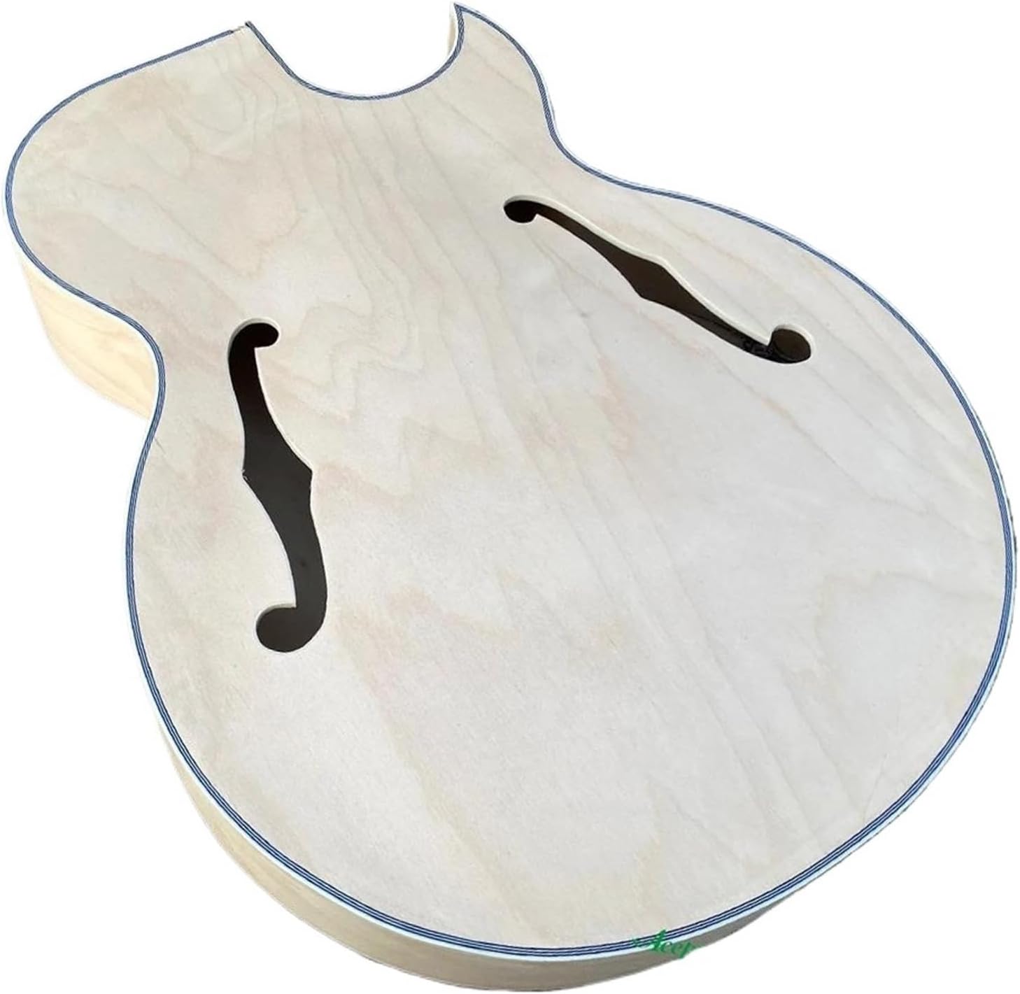 Guitar Body Guitar Replacement Parts Unfinished Thick Full Hollow Body Single Cut F Holes DIY Electric Guitar Maple Wood