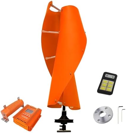 12V/24V/48V Wind Turbine Generator Kit 2000W/4000W/8000W/10000W with Hybrid MPPT Controller, Off-Grid, Low Wind Speed, Quiet Maglev, Ideal for Garden Lighting