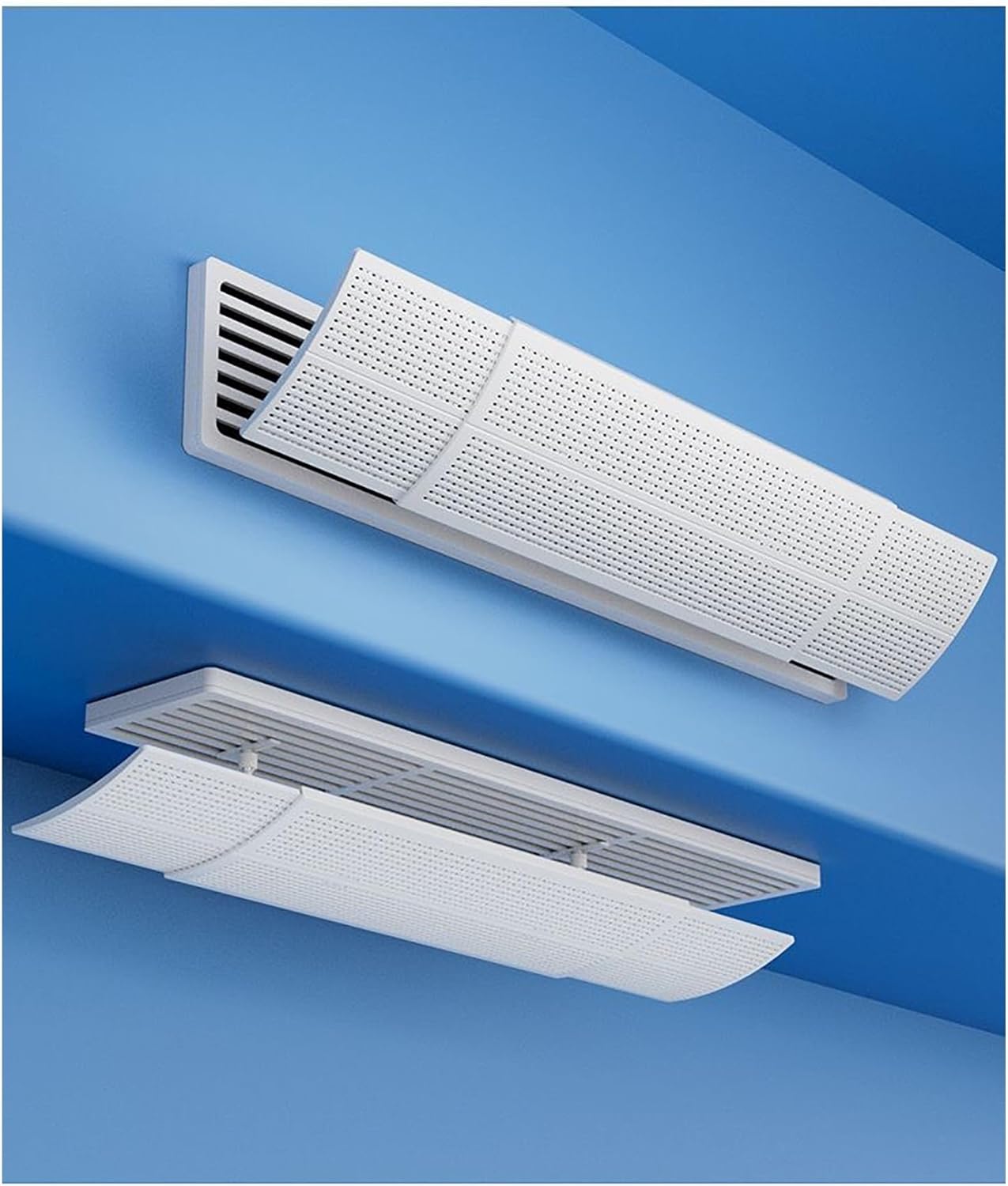 Central Air Conditioner Outlet Prevent Direct Blowing Deflector, Air Conditioner Deflector, Cold Air Grille Baffle for Home, Office, Warehouse