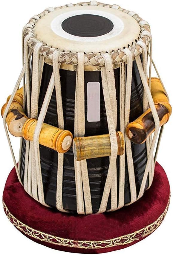 Professional Dayan Tabla in Black Sheesham Wood – Handcrafted, Concert Quality, Tuned to C Sharp (PDI-CHH) – Rich Sound, Perfect for Classical Performances & Practice
