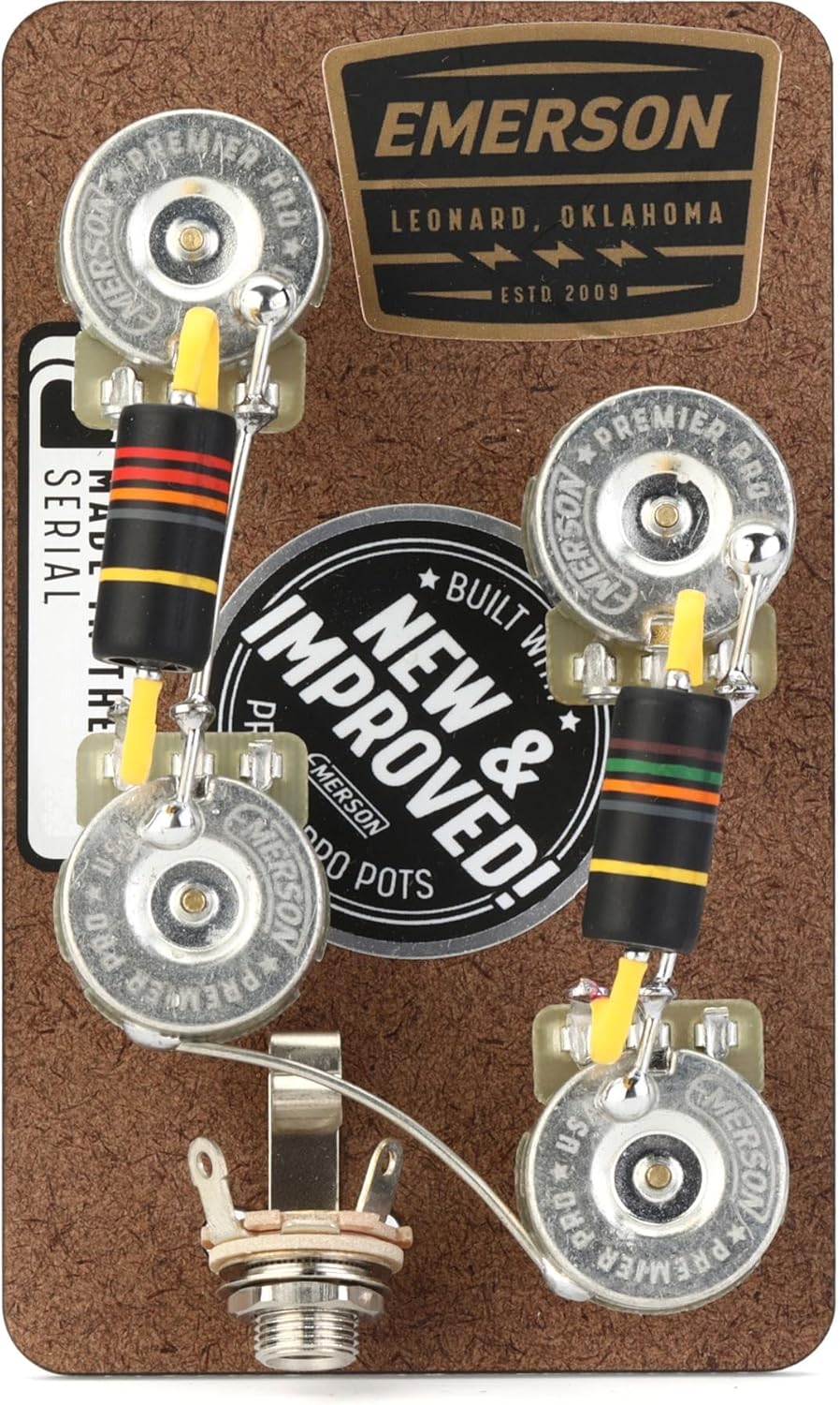 Emerson Custom Prewired Kit for Gibson Les Paul Guitars - Long Shaft