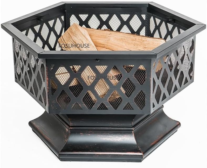 Outdoor Fireplaces Home Fire Pits for Courtyard Garden Outdoor Leisure Heaters Stove Metal Wrought Iron Campfire Wood Family BBQ Fire Pits