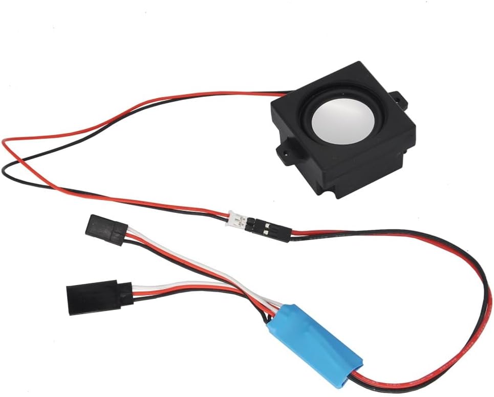 RC Engine Simulation Sound Module 5-8.4V Input 2W Small Horn Speaker for Remote Control Car Boat Airplane DIY Model(with Big Horn)