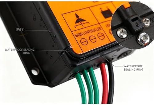 220V MPPT Charge Controller 10A-40A, 6000W-10000W for 12V/24V/48V Wind Turbine Generator, Waterproof IP68, Efficient Solar & Wind Energy Management System