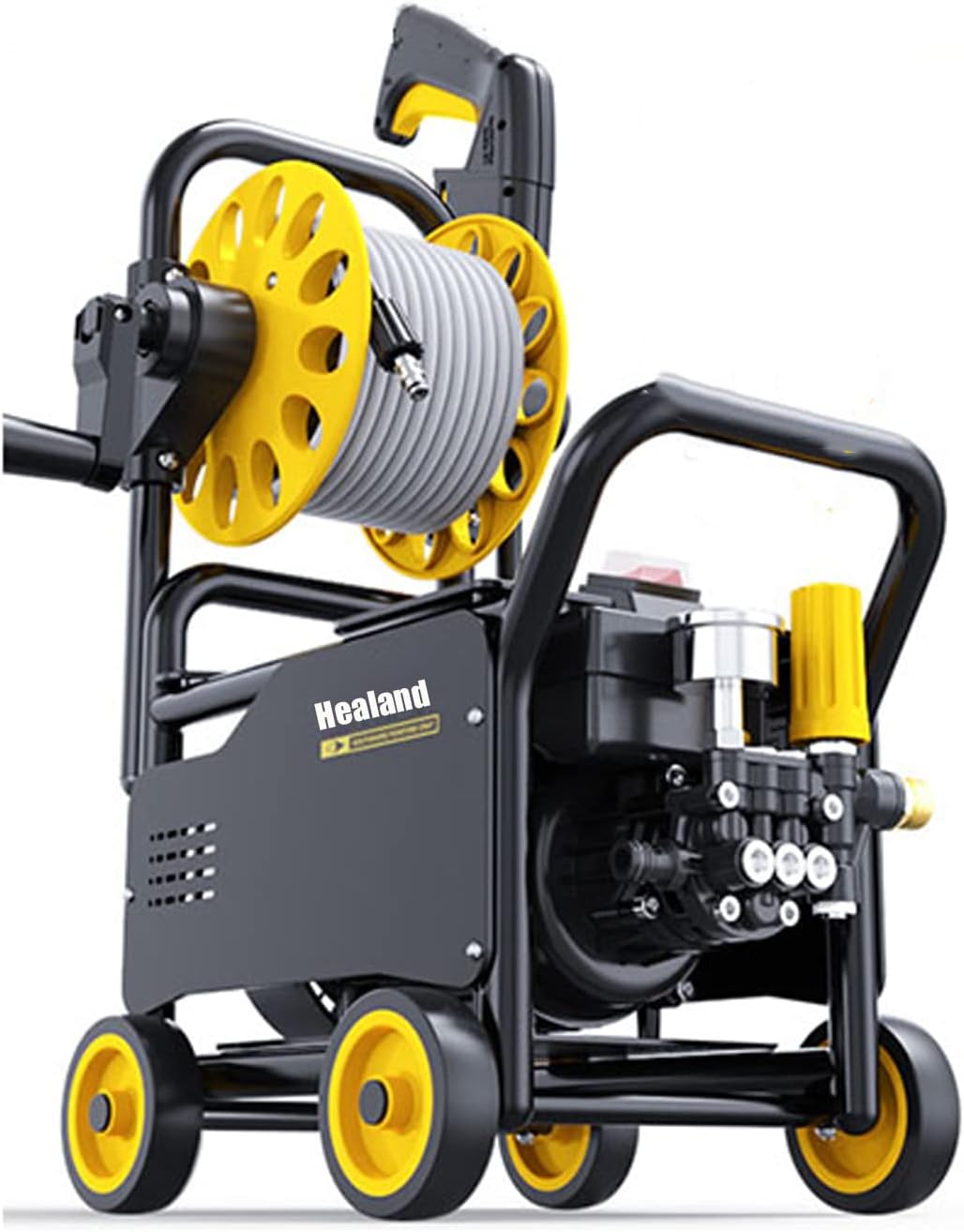 High Pressure Washing Machine, 200Bar Adjustable Pressure High Pressure Washer Car Pressure Washer Foam Generator Water Gun