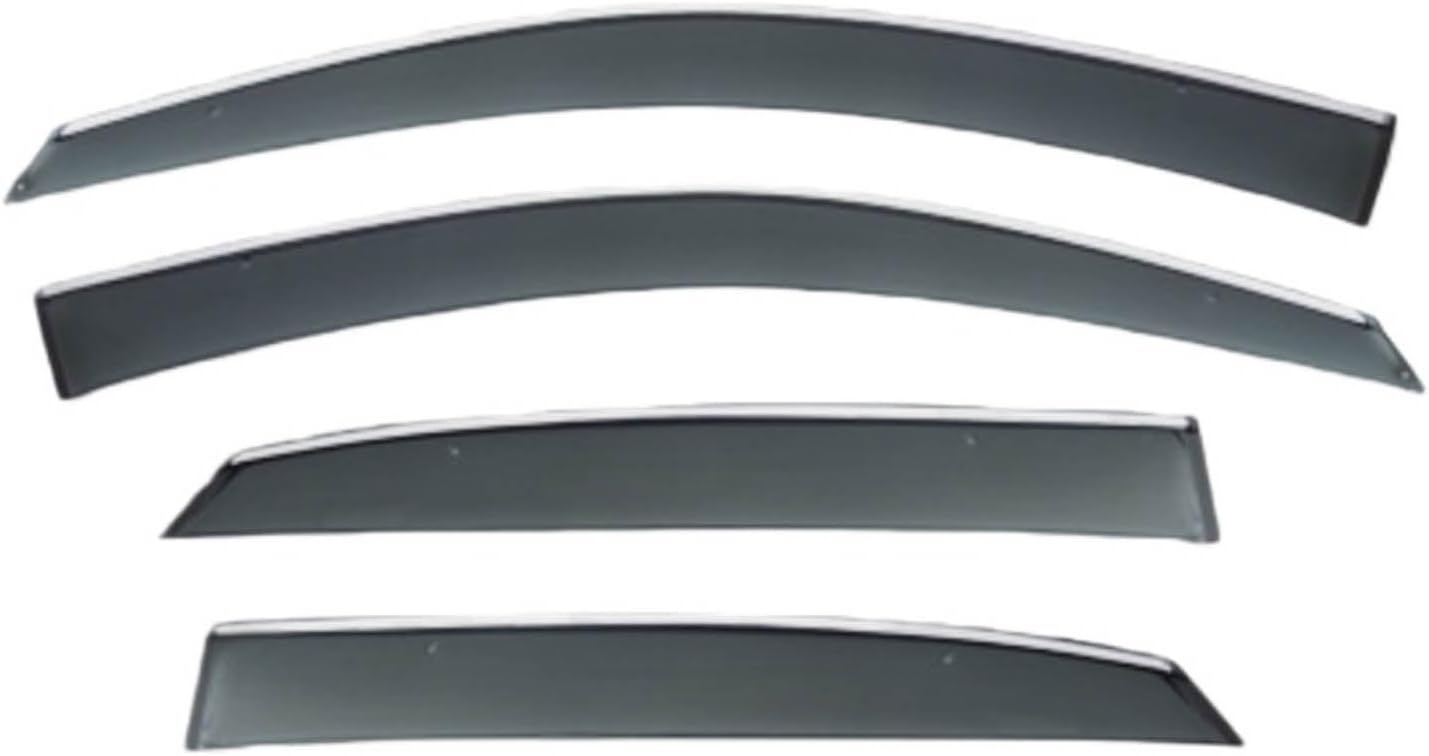 Window Deflectors for Toyota Harrier MK2-XU30 2004-2013, Sun Rain Guard Window Visors Vent Shades with Bright Stripes Car Accessories