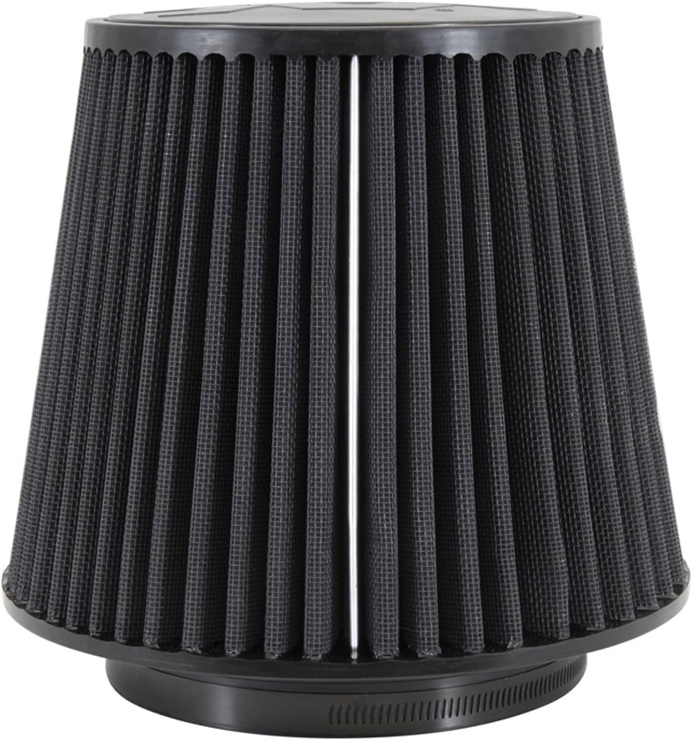 K&N Dryflow Lifetime Universal Clamp-On Air Filter: Dry Synthetic, Washable, Oil-Free Flange Diameter: 6 In, Filter Height: 7.5 In, Flange Length: 1.125 In, Shape: Round Tapered, RU-5177HBK