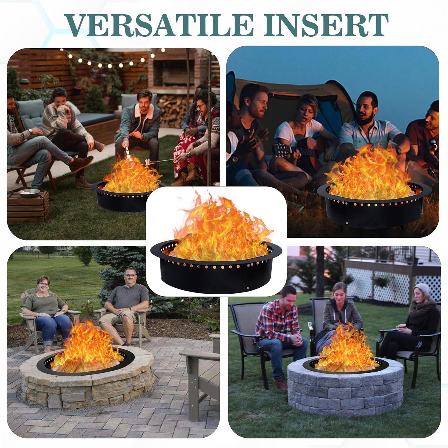 FEBTECH Smokeless Fire Pit Insert 42