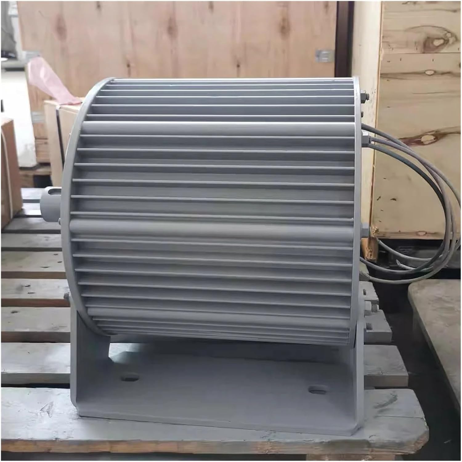 Low Speed 10KW 15KW 20KW 96V 120V Gearless Permanent Magnet Generator AC tors Use Wind Turbine Water Turbine Low Starting Speed for Home(with Base,48V_10KW)