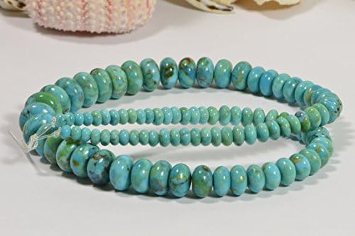 Nevada Turquoise Rondelle Beads Jewelry Making Supplies Turquoise Beads 16