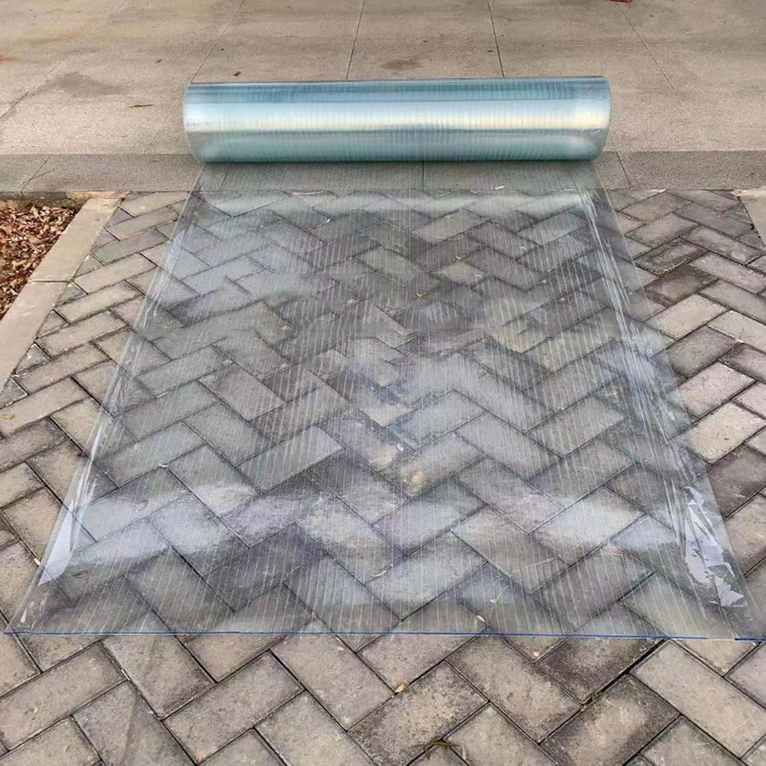 Glassfiber Polycarbonate Roofing Sheet,Lightweight Clear Plastic Roof Cladding,Rain-Proof UV Protection Daylighting Panels,for Garden,Greenhouses,Carports,Enclosu,Easy to Cut (3.94 x 23ft)