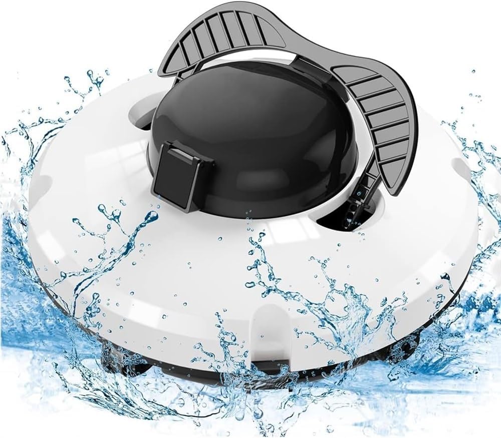 Automatic Pool Vacuum Cleaner, Wall Climbing Robotic Pool Cleaner Underwater Cleaner with Smart Navigation and Top Load Filter Ideal for Ground Swimming Pool