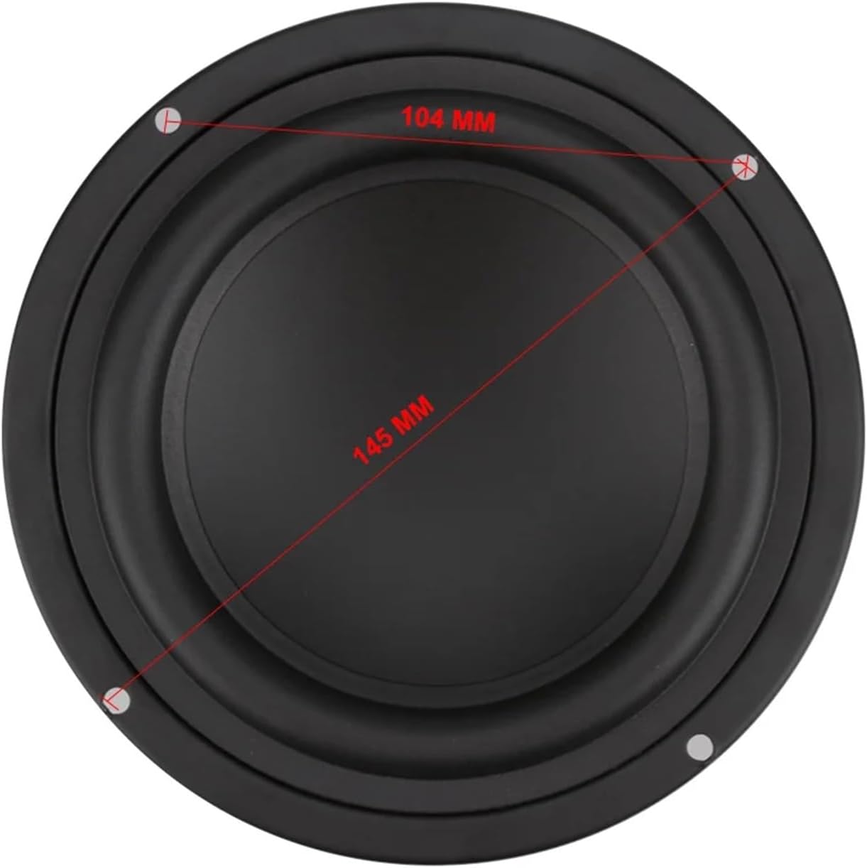 1Pcs 5.25 Inch Subwoofer Speaker 4/8 Ohm 40W Woofer Speaker Strong Bass Home Theater for Bookshelf Speaker Car Audio DIY(8 ohm)
