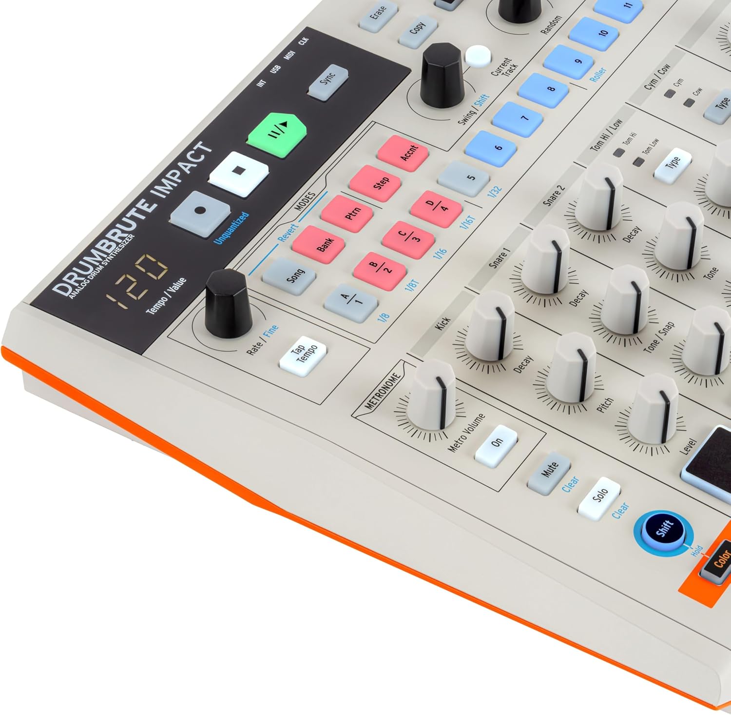 Arturia DrumBrute Impact 1984 Analog Drum Machine - White