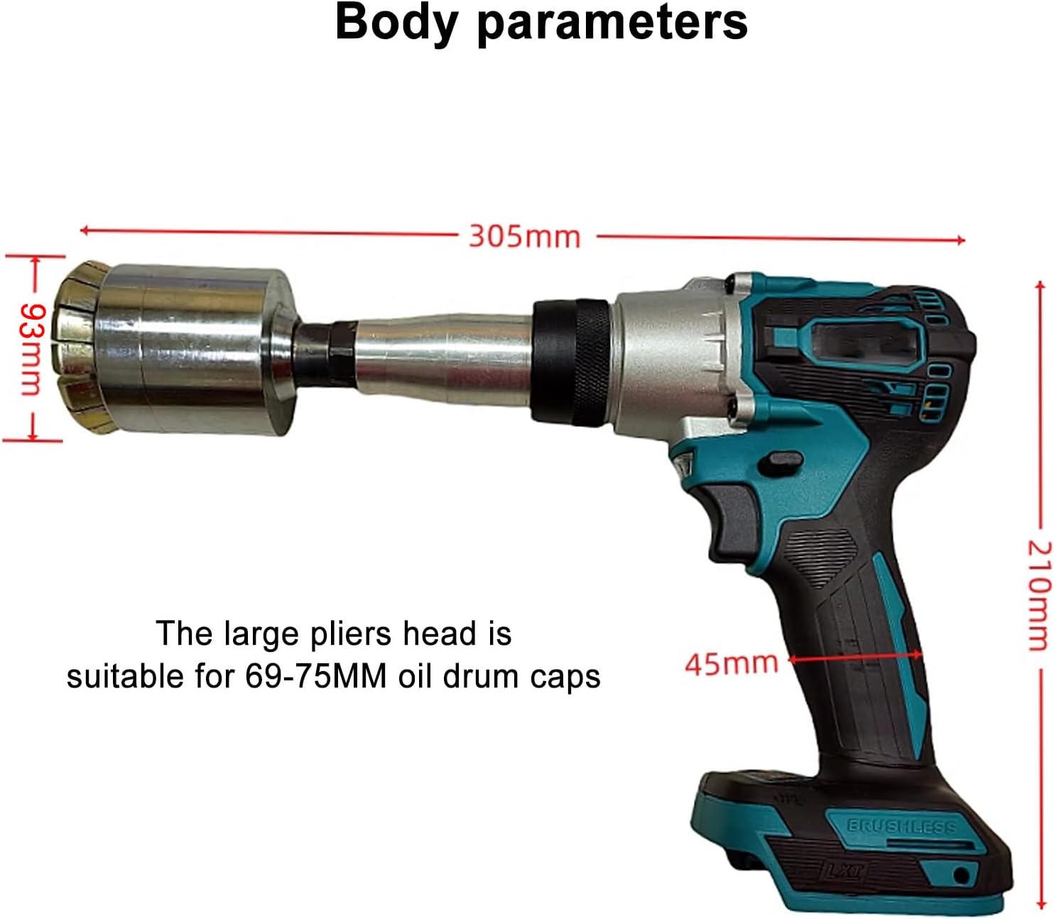 35/70mm Electric Oil Barrel Crimper Sealer - 200L Drum Pressure Cap Sealing Tool, Fast Charging Digital Display, Manual Crimping Machine for Efficient Oil Seal Application & Leak Prevention