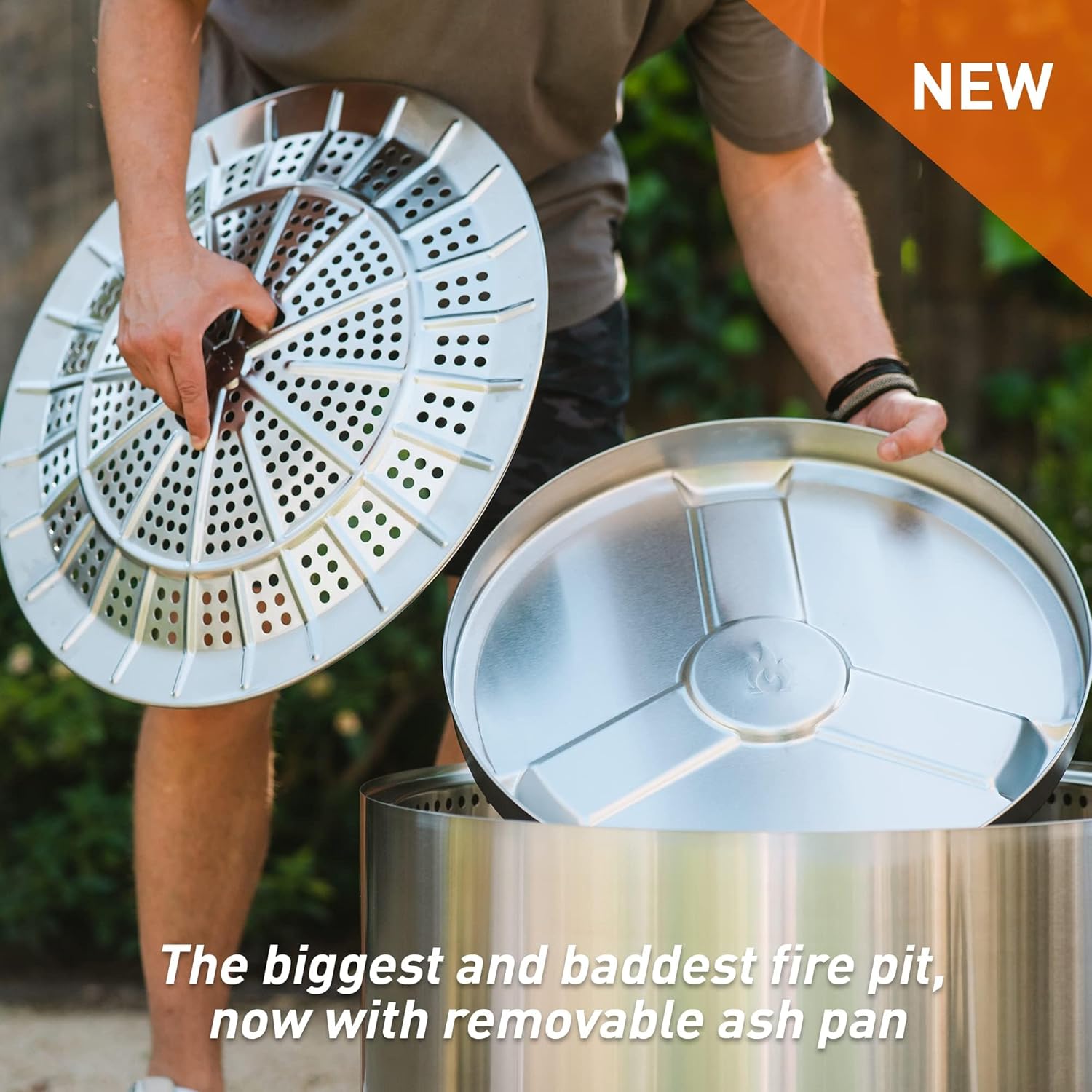 Solo Stove Yukon Essential Bundle | Portable Smokeless Fire Pit Stainless Steel for Wood Burning, Incl. Yukon Fire Pit, Lid and Stand, Diameter: 27in, Height: 19.8in, Weight: 40.35lbs