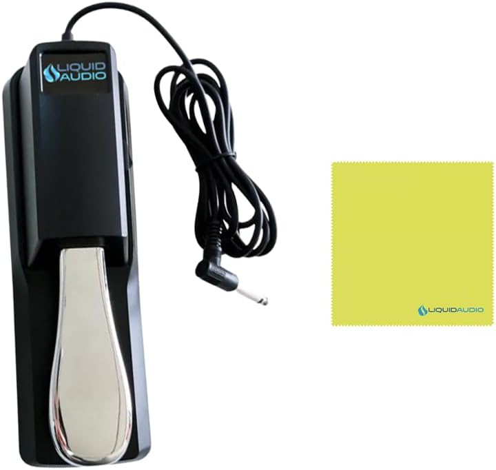 Arturia KeyLab Essential 88 mk3 Full-size Universal Midi Controller, White Bundle w/Deluxe Sustain Pedal & Liquid Audio Polishing Cloth