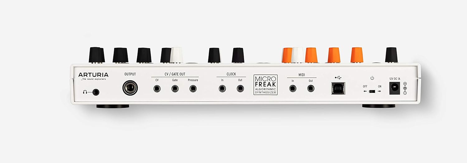 Arturia MicroFreak Vocoder Edition Hybrid Synthesizer 25-key Paraphonic Hybrid Hardware Synth and Vocoder with Poly-aftertouch Flat Keyboard and Gravity Phone Holder and Pro Headphone Bundle