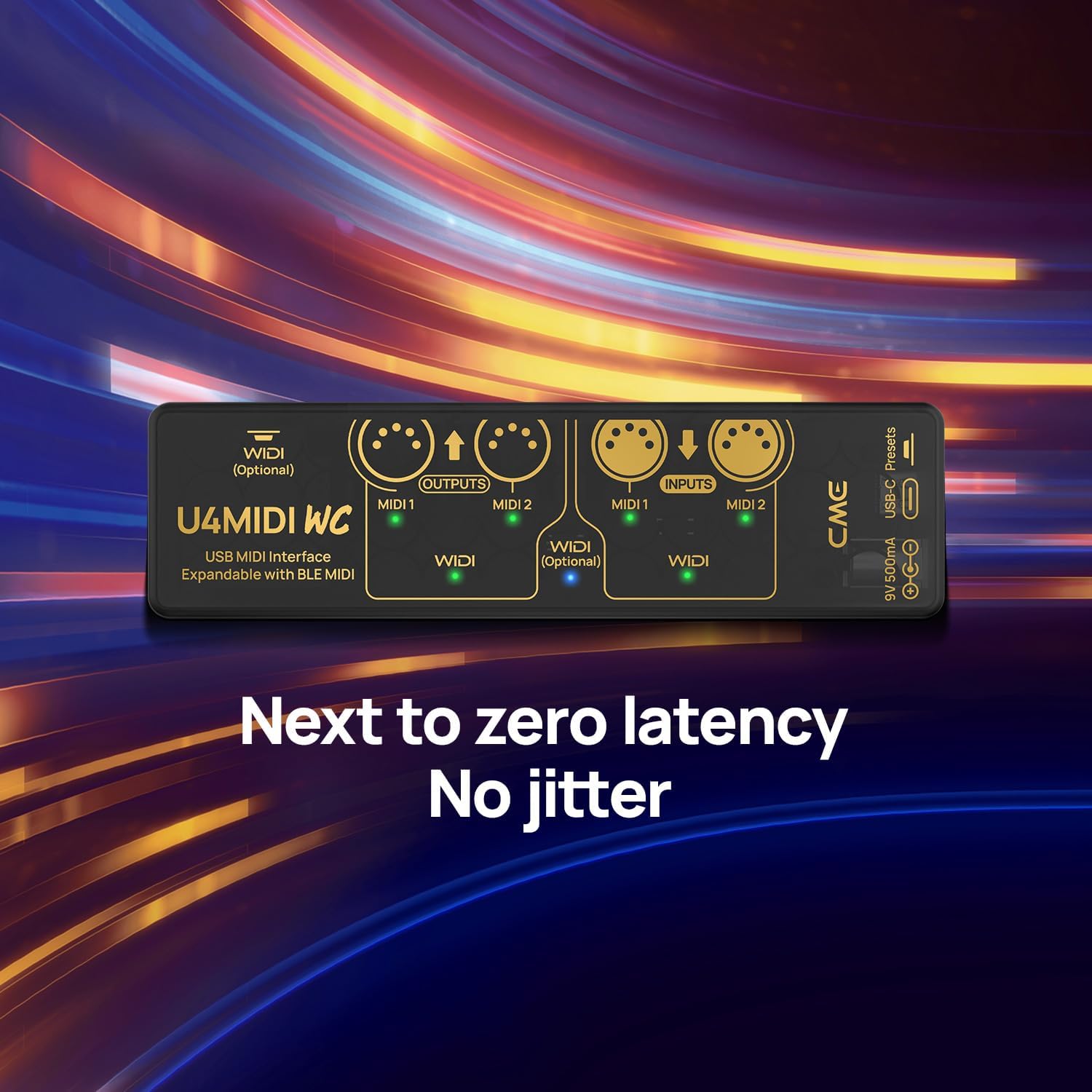 CME U4MIDI WC + WIDI Core - Hybrid 2-in-2-out MIDI Interface + WIDI Premium Bluetooth MIDI