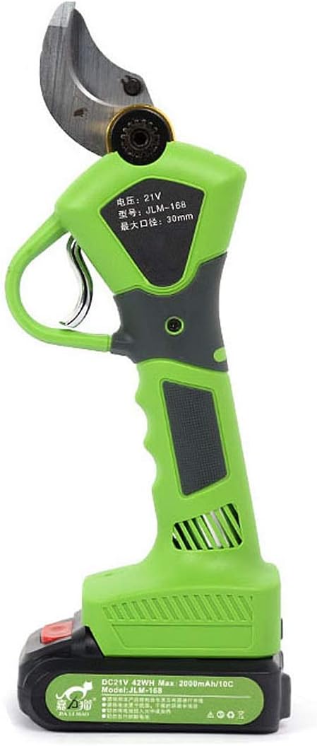 600W 21V Rechargeable Electric Pruning Scissors Pruning Shears Garden Pruner Secateur Branch Cutter Cutting Tool 2 Battery Garden Or Lawn