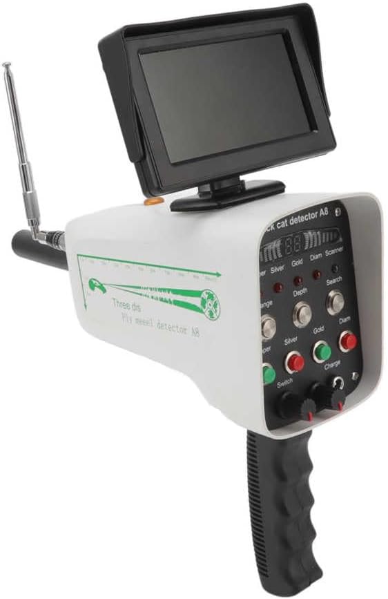 Metal Detector, Underground Metal Scanner with High Definition Screen, Professional Metal Scanner, 30M Depth 1000M Range Underground Metal Detection Finder, for Copper, Silver, Gold, Diamond