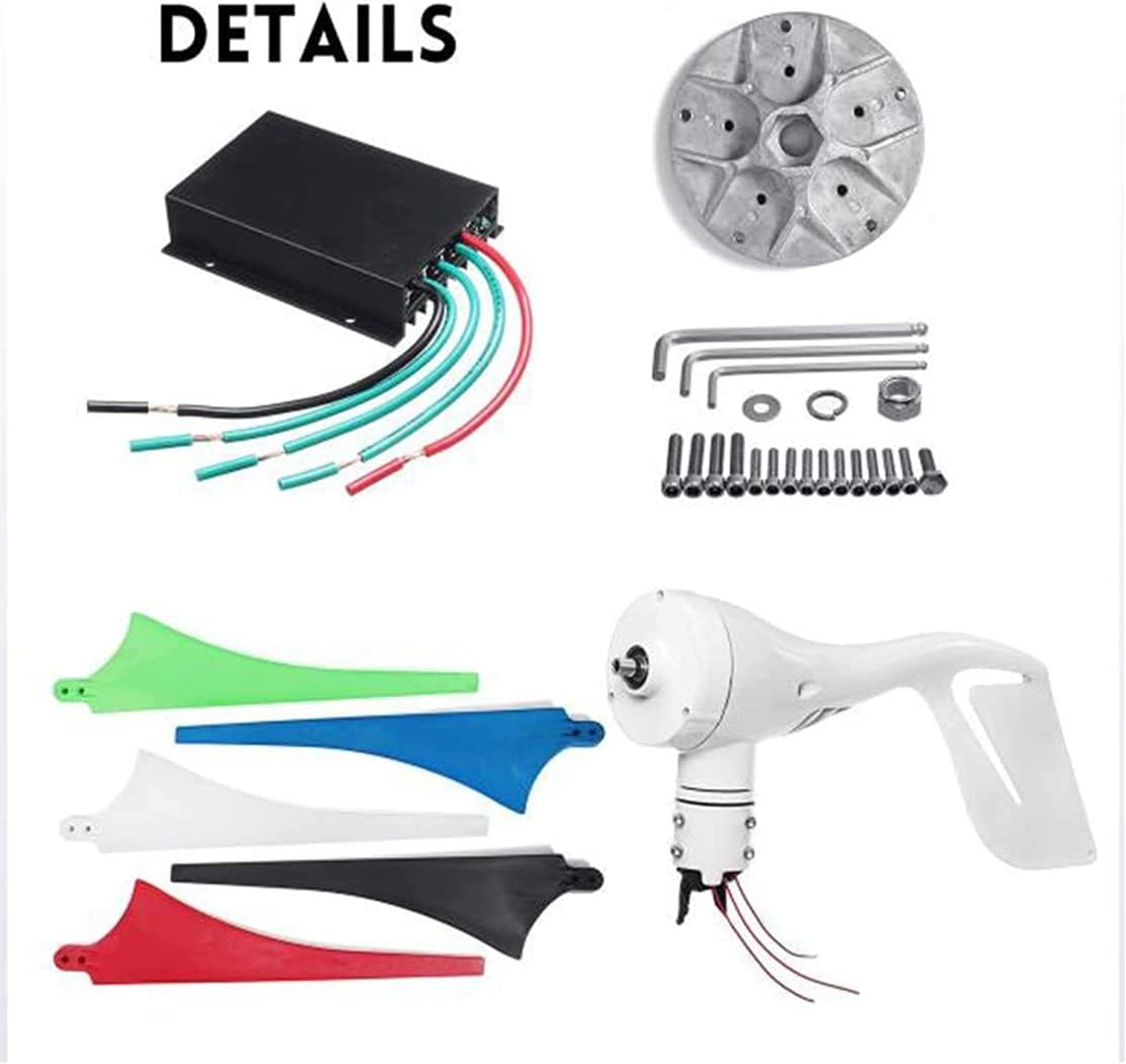 LiuSj JUnSt Energy Generator Wind Power Kit, 8000W Helix Magnetic Levitation Axis Wind Turbine Generator Wind Generator Power for Outdoor Garden