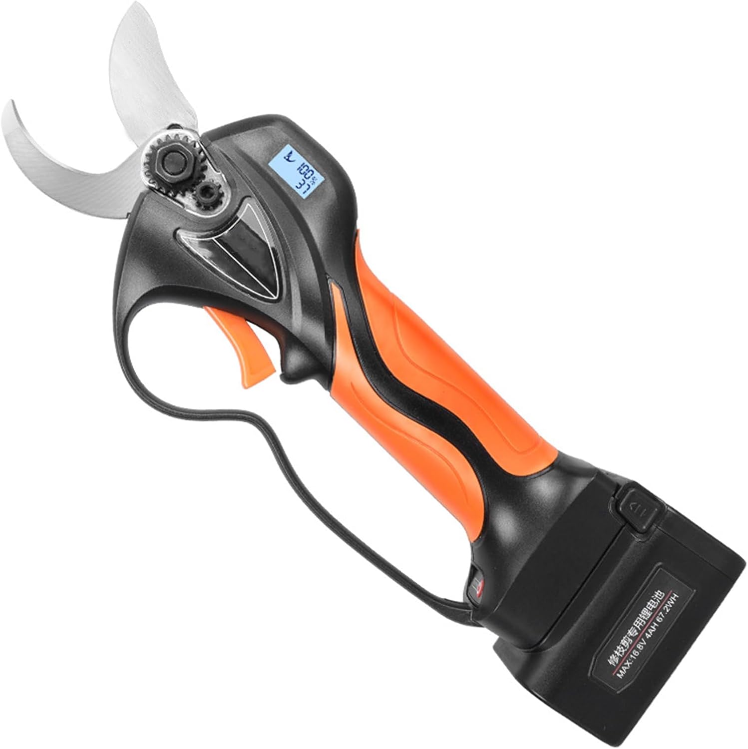 Cordless Electric Pruning Shears, 32mm Cutting Diameter, 2 Levels Adjustable SK5 Blade Garden Shears Pruning Tools for Tree and Flower Trimming