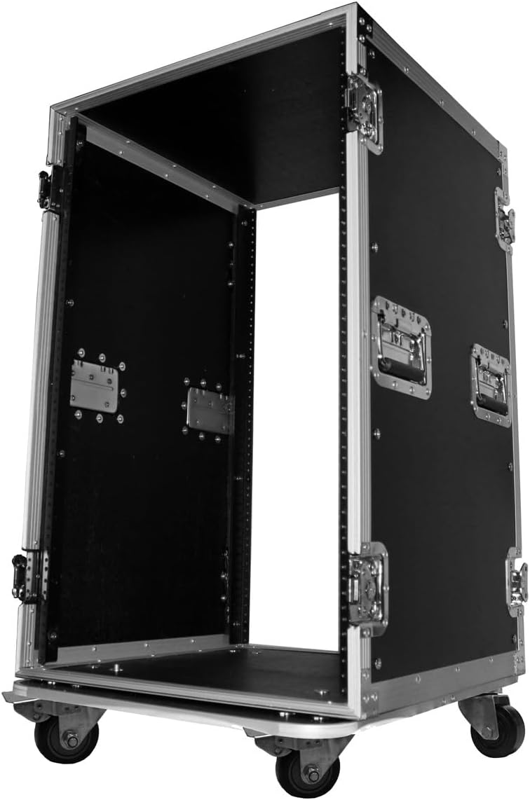 ProX T-18RSS 18U Space Amp Rack Mount ATA Flight Case 19 Inch Depth W-Casters